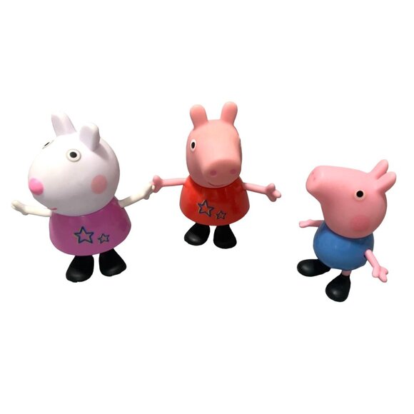 Hasbro Peppa Pig Action Figures Mini Lot of 3 Peppa pIg George Suzy C36324 F3656 - Picture 1 of 8